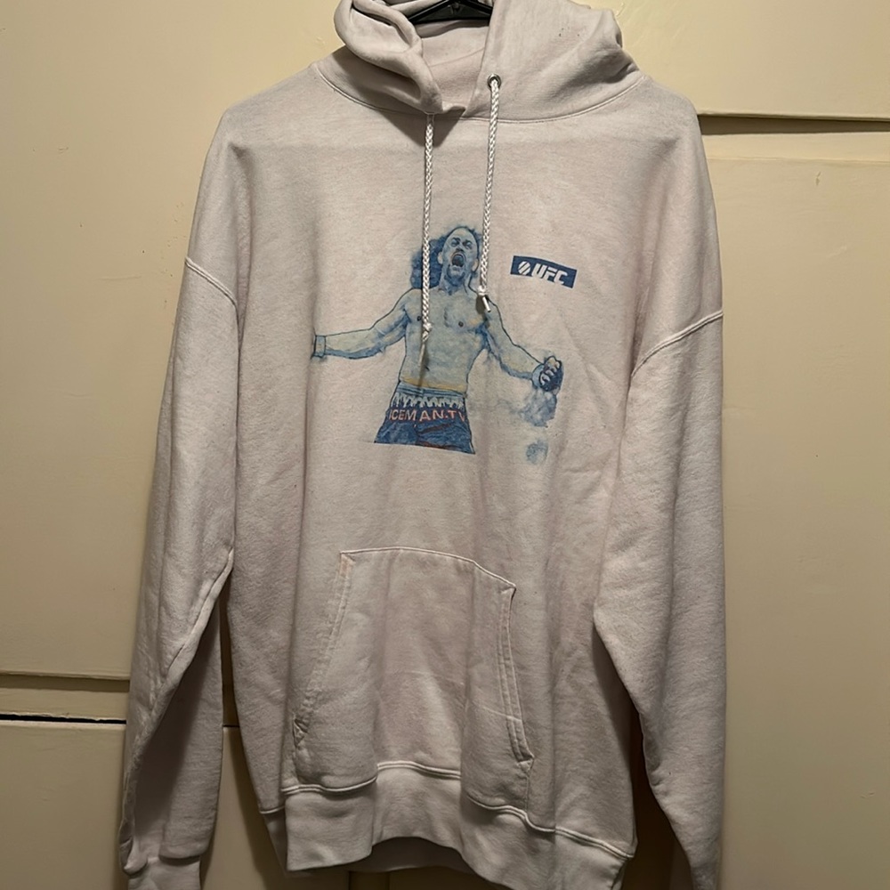 Chuck Liddell Large White Hoodie